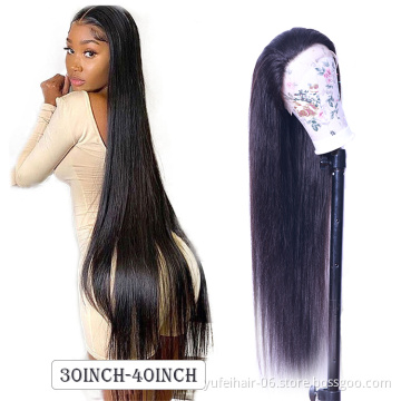 30-40 Inch Long Straight Human Hair HD Lace Front Wigs,Brazilian Virgin Human Hair Wigs Vendors,Transparent Lace Front Wig